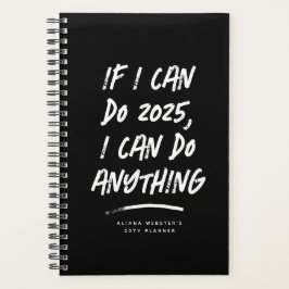 Ik kan alles doen wat grappig motivatie zwart jaar planner