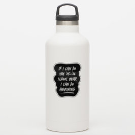 Ik kan alles doen wat inspirerend is 2025 zwart-wi sticker