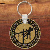 Ik kan alles doen wat Lineman kan doen Sleutelhanger (Voorkant)