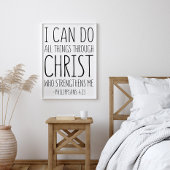 Ik kan alles door Christus doen, Filippijnen 4 Poster
