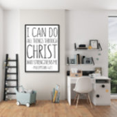 Ik kan alles door Christus doen, Filippijnen 4 Poster