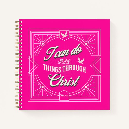 Ik kan alles door Christus doen Notitieboek (Voorkant)