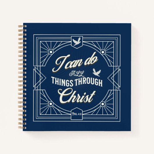 Ik kan alles door Christus doen Notitieboek (Voorkant)