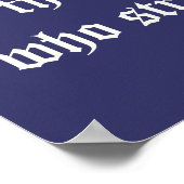 Ik kan alles door Christus doen. Poster (Hoek)