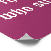 Ik kan alles door Christus doen. Poster (Hoek)