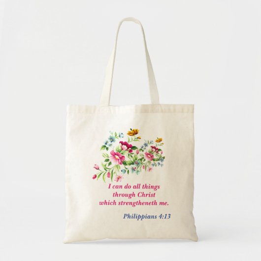 Ik kan alles door Christus doen Tote Bag (Voorkant)