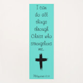 Ik kan alles door Christus doen Yogamat (Voorkant)