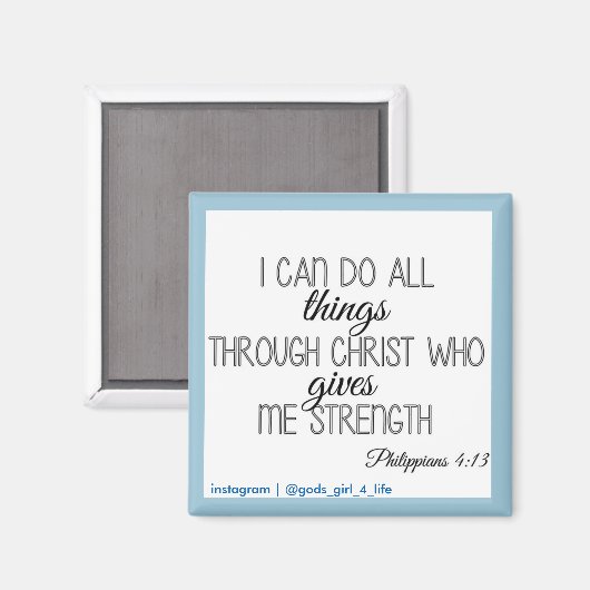 Ik kan alles fantastisch doen magneet (Voorkant / Achterkant)