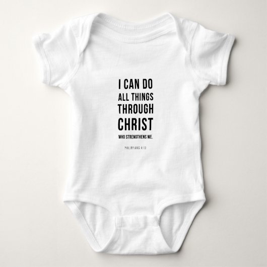 Ik kan alles Filippenzen 4:13 Romper (Voorkant)
