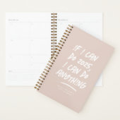 Ik kan alles grappig motivatie roze doen planner (Display)