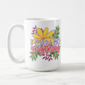 Ik kan alles motivatie ontwerp koffiemok (Links)