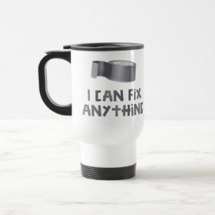 Ik kan alles oplossen met een uct tape reisbeker