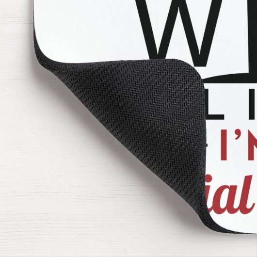 Ik kan alles wat ik wil dat ik een sociaal werker  muismat (Hoek)