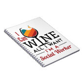 Ik kan alles wat ik wil dat ik een sociaal werker notitieboek (Rechterzijde)