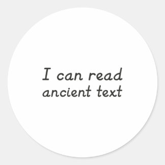 Ik kan Ancient Text Premium lezen Ronde Sticker