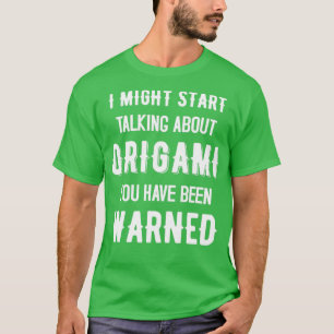 Ik kan beginnen met praten over Origami Funny Desi T-shirt
