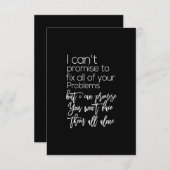 ik kan beloven dat je ze niet alleen tegenkomt bedankkaart (Voorkant / Achterkant)