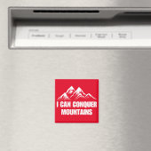 Ik kan bergen veroveren Inspirerend quote Magneet (Insitu (Vaatwasser))