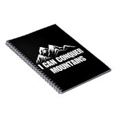 Ik kan bergen veroveren Inspirerend quote Notitieboek (Rechterzijde)