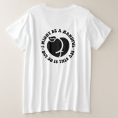 IK KAN BEST WAT ZIJN GROTE MAAT T-SHIRT (Design achterkant)