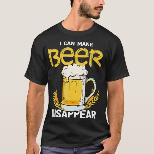 Ik kan bier laten verdwijnen mok Bier En T-shirt (Voorkant)