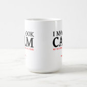 Ik kan Calm Funny Mug zien Koffiemok (Center)