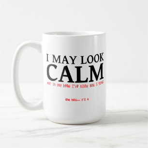 Ik kan Calm Funny Mug zien Koffiemok
