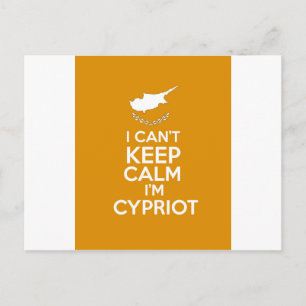 Ik kan Calm Im Cypriotisch niet houden Briefkaart