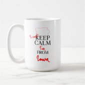 Ik kan Calm niet houden, ik ben van Iowa. Koffiemok (Links)