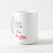 Ik kan Calm niet uit Washington houden. Koffiemok (Voorkant links)