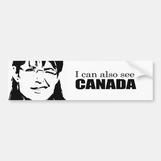 Ik kan Canada ook zien Bumpersticker (Voorkant)