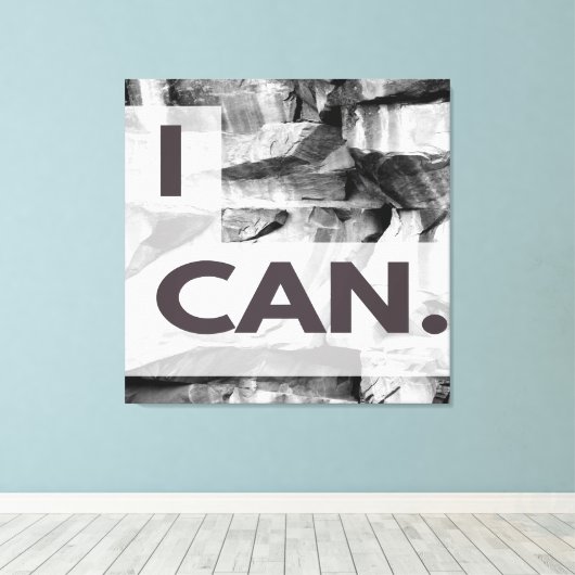 Ik kan canvas afdruk (Insitu (Houten vloer))