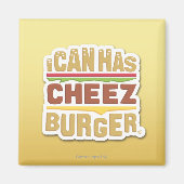 Ik kan Cheezburger hebben (schaduw) Magneet (Voorkant)