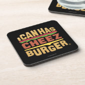 Ik kan Cheezburger Logo hebben Drankjes Onderzetter (Linkerzijde)