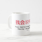 "Ik kan Chinees spreken!" mok (Voorkant links)