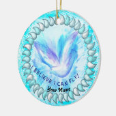 Ik kan Christelijk vliegen Keramisch Ornament (Links)