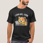 Ik kan Code Computer Cat Programmer Kitten hebben T-shirt (Voorkant)
