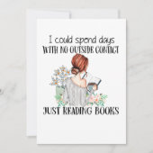 Ik kan dagen zonder contact zonder kant-en-klare v bedankkaart (Voorkant)