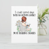 Ik kan dagen zonder contact zonder kant-en-klare v bedankkaart (Staand voorkant)