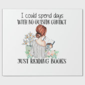 Ik kan dagen zonder contact zonder kant-en-klare v cadeaupapier (Vlak)