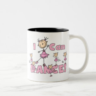 Ik kan dans T-shirts en cadeaus Tweekleurige Koffiemok