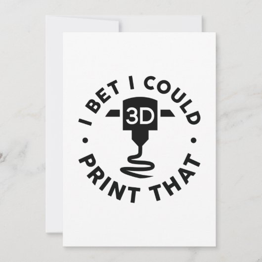 Ik kan dat afdrukken. bedankkaart (Voorkant)