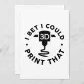 Ik kan dat afdrukken. bedankkaart (Voorkant / Achterkant)