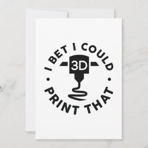 Ik kan dat afdrukken. bedankkaart