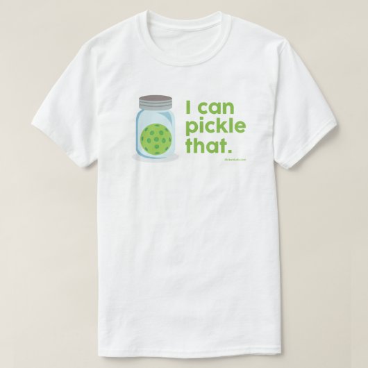 "Ik kan dat bestellen" Pickleball T-Shirt (Design voorkant)