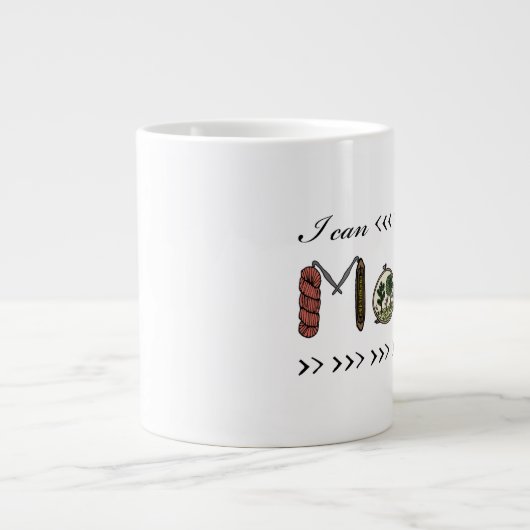 Ik kan dat maken - ambachtelijke of jumbomok-maker grote koffiekop (Voorkant)