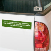 Ik kan de aanwezigheid van ... bumpersticker (Op Truck)