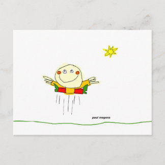 ik kan de hele dag van vreugde springen briefkaart