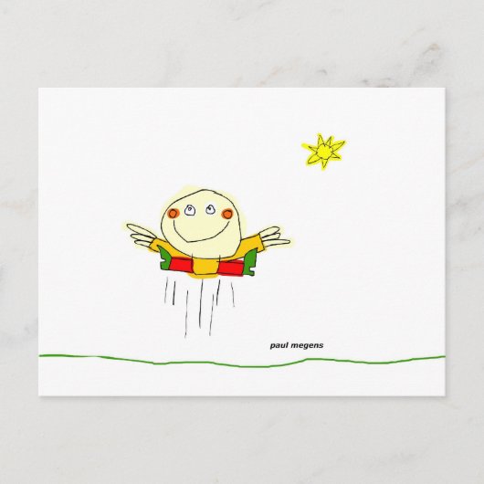 ik kan de hele dag van vreugde springen briefkaart (Voorkant)