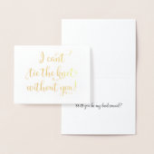 Ik kan de knoop niet zonder jou stropdassen. Folie Folie Kaarten (Display)